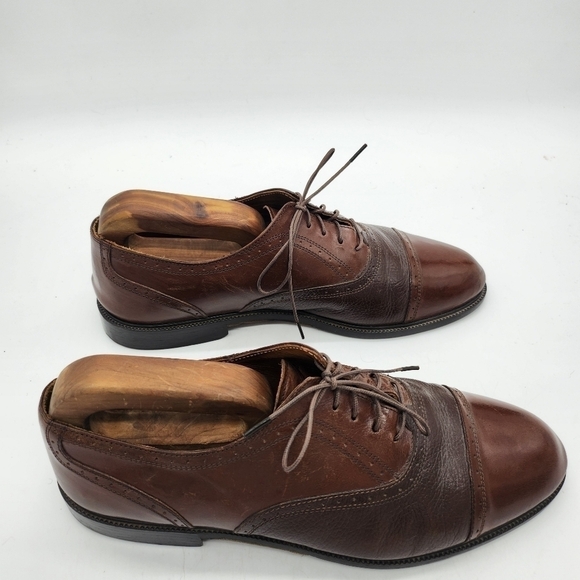 Adolfo Oxford Lace Up Shoes Men's Size 9.5M Brown - Picture 8 of 16